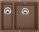 BLANCO SUBLINE 340/160-U, SILGRANIT, nutmeg, w/o drain remote control, Bowl right, 600 mm min. cabinet size