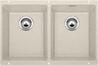 BLANCO SUBLINE 350/350-U, SILGRANIT, sand, mit Ablauffernbedienung, keine Beckenlage, 800 mm Untermaß