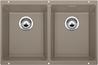 BLANCO SUBLINE 350/350-U, SILGRANIT, tartufo, mit Ablauffernbedienung, keine Beckenlage, 800 mm Untermaß