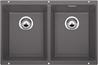 BLANCO SUBLINE 350/350-U, SILGRANIT, felsgrau, mit Ablauffernbedienung, keine Beckenlage, 800 mm Untermaß