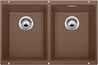BLANCO SUBLINE 350/350-U, SILGRANIT, muskat, mit Ablauffernbedienung, keine Beckenlage, 800 mm Untermaß