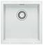 BLANCO SUBLINE 400-U, SILGRANIT, white, with drain remote control, w/o bowl layout, 500 mm min. cabinet size