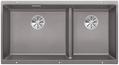 BLANCO SUBLINE 480/320-U, SILGRANIT, alu metallic, w/o drain remote control, Bowl left, 900 mm min. cabinet size