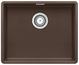 BLANCO SUBLINE 500-F, SILGRANIT, cafe, mit Ablauffernbedienung, keine Beckenlage, 600 mm Untermaß