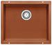 BLANCO SUBLINE 500-U, SILGRANIT bis 10-2008, cognac, mit Ablauffernbedienung, keine Beckenlage, 600 mm Untermaß
