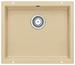 BLANCO SUBLINE 500-U, SILGRANIT bis 10-2008, champagner, mit Ablauffernbedienung, keine Beckenlage, 600 mm Untermaß