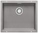 BLANCO SUBLINE 500-U, SILGRANIT, alu metallic, w/o drain remote control, w/o bowl layout, 600 mm min. cabinet size
