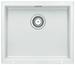 BLANCO SUBLINE 500-U, SILGRANIT, white, w/o drain remote control, w/o bowl layout, 600 mm min. cabinet size