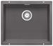 BLANCO SUBLINE 500-U, SILGRANIT, rock grey, w/o drain remote control, w/o bowl layout, 600 mm min. cabinet size