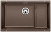 BLANCO SUBLINE 700-U Level, SILGRANIT, coffee, w/o drain remote control, with accessories, w/o bowl layout, 800 mm min. cabinet size
