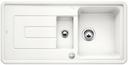 BLANCO TOLON 6 S, Keramik, kristallweiß glänzend, mit Ablauffernbedienung, reversibel, 600 mm Untermaß