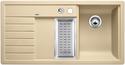 BLANCO TRISONA 6 S, SILGRANIT, champagner, mit Ablauffernbedienung, mit Zubehör, Becken links, 600 mm Untermaß