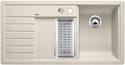 BLANCO TRISONA 6 S, SILGRANIT, sand, mit Ablauffernbedienung, mit Zubehör, Becken links, 600 mm Untermaß