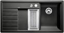 BLANCO TRISONA 6 S, SILGRANIT, anthrazit, mit Ablauffernbedienung, mit Zubehör, Becken links, 600 mm Untermaß