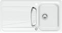 BLANCO VIVA 5 S, SILGRANIT until 10-2014, white, with drain remote control, with stainless steel colander, reversible, 500 mm min. cabinet size
