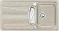 BLANCO VIVA 5 S, SILGRANIT until 10-2014, sand, with drain remote control, with stainless steel colander, reversible, 500 mm min. cabinet size