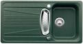 BLANCO VIVA 5 S, SILGRANIT until 10-2014, green, with drain remote control, with stainless steel colander, reversible, 500 mm min. cabinet size