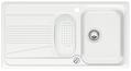 BLANCO VIVA 6 S, SILGRANIT until 10-2014, white, with drain remote control, with plastic colander, reversible, 600 mm min. cabinet size
