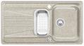 BLANCO VIVA 6 S, SILGRANIT until 10-2014, sand, with drain remote control, with stainless steel colander, reversible, 600 mm min. cabinet size