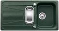 BLANCO VIVA 6 S, SILGRANIT until 10-2014, green, with drain remote control, with plastic colander, reversible, 600 mm min. cabinet size
