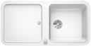BLANCO YOVA XL 6 S, SILGRANIT, white, with drain remote control, with accessories, reversible, 600 mm min. cabinet size