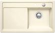 BLANCO ZENAR 45 S, Keramik PuraPlus, mit Ablauffernbedienung, Becken rechts, 450 mm Untermaß