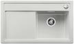 BLANCO ZENAR 45 S, SILGRANIT, seidengrau, mit Ablauffernbedienung, ohne Zubehör, Becken rechts, 450 mm Untermaß