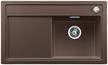 BLANCO ZENAR 45 S-F, SILGRANIT, coffee, incl. cutting board glass, Bowl right, 450 mm min. cabinet size