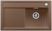 BLANCO ZENAR 45 S, SILGRANIT, muskat, mit Ablauffernbedienung, ohne Zubehör, Becken rechts, 450 mm Untermaß