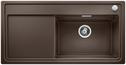 BLANCO ZENAR XL 6 S-F SteamerPlus, SILGRANIT, coffee, incl. cutting board glass, Bowl right, 600 mm min. cabinet size