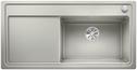 BLANCO ZENAR XL 6 S SteamerPlus, SILGRANIT, pearl grey, incl. cutting board glass, Bowl right, 600 mm min. cabinet size