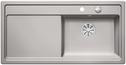 BLANCO ZENAR XL 6 S, Keramik PuraPlus, alugrau, mit Ablauffernbedienung, Becken rechts, 600 mm Untermaß