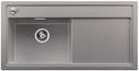 BLANCO ZENAR XL 6 S, SILGRANIT, alumetallic, mit Holzschneidbrett, Becken links, 600 mm Untermaß