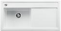 BLANCO ZENAR XL 6 S, SILGRANIT, weiß, mit Holzschneidbrett, Becken links, 600 mm Untermaß
