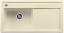 BLANCO ZENAR XL 6 S, SILGRANIT until 10-2014, jasmine, with drain remote control, with accessories, Bowl left, 600 mm min. cabinet size
