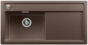 BLANCO ZENAR XL 6 S, SILGRANIT, cafe, mit Holzschneidbrett, Becken links, 600 mm Untermaß