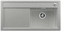 BLANCO ZENAR XL 6 S, SILGRANIT bis 10-2014, steingrau, mit Ablauffernbedienung, mit Zubehör, Becken rechts, 600 mm Untermaß