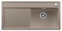 BLANCO ZENAR XL 6 S-F, SILGRANIT, tartufo, incl. chopping board wood, Bowl right, 600 mm min. cabinet size