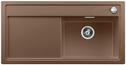 BLANCO ZENAR XL 6 S, SILGRANIT, nutmeg, incl. cutting board glass, Bowl right, 600 mm min. cabinet size