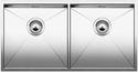 BLANCO ZEROX 400/400-F, Edelstahl Seidenglanz, mit Ablauffernbedienung, keine Beckenlage, 900 mm Untermaß