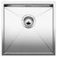 BLANCO ZEROX 400-IF, Stainless steel satin polish, w/o drain remote control, w/o bowl layout, 450 mm min. cabinet size