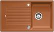 BLANCO ZIA 45 SL, SILGRANIT, cognac, with drain remote control, reversible, 450 mm min. cabinet size