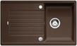 BLANCO ZIA 45 SL, SILGRANIT, coffee, with drain remote control, reversible, 450 mm min. cabinet size