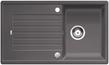 BLANCO ZIA 45 SL, SILGRANIT, rock grey, with drain remote control, reversible, 450 mm min. cabinet size