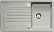 BLANCO ZIA 45 SL, SILGRANIT, pearl grey, with drain remote control, reversible, 450 mm min. cabinet size