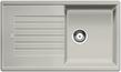 BLANCO ZIA 5 S, SILGRANIT, gris perle, vidage manuel, avec siphon, réversible, 500 mm Taille sous meuble min.