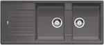 BLANCO ZIA 8 S, SILGRANIT, gris rocher, vidage manuel, avec siphon, réversible, 800 mm Taille sous meuble min.
