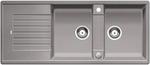 BLANCO ZIA 8 S, SILGRANIT, alu metallic, with drain remote control, reversible, 800 mm min. cabinet size