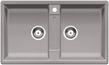 BLANCO ZIA 9, SILGRANIT, alu metallic, w/o drain remote control, w/o bowl layout, 900 mm min. cabinet size