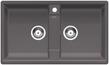 BLANCO ZIA 9, SILGRANIT, rock grey, w/o drain remote control, w/o bowl layout, 900 mm min. cabinet size